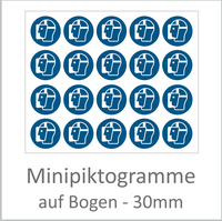 Minipikogramme DIN ISO 7010